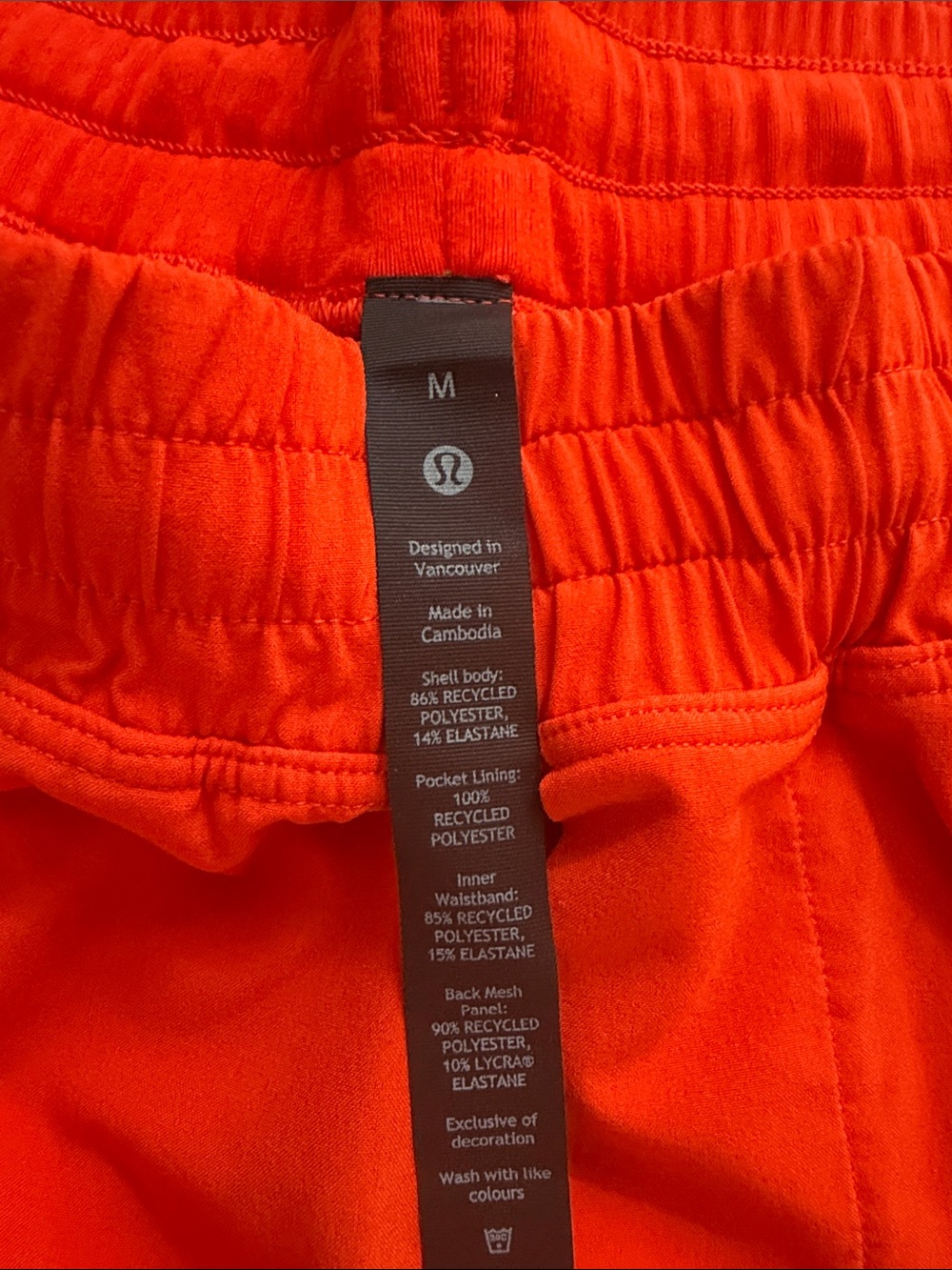 Men's Red Athletic Shorts - Lightweight Everyday Performance - Picture 3 of 3